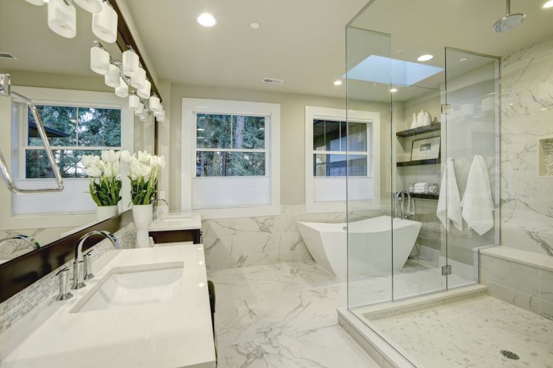 Luxury bathroom upgrade with modern fixtures